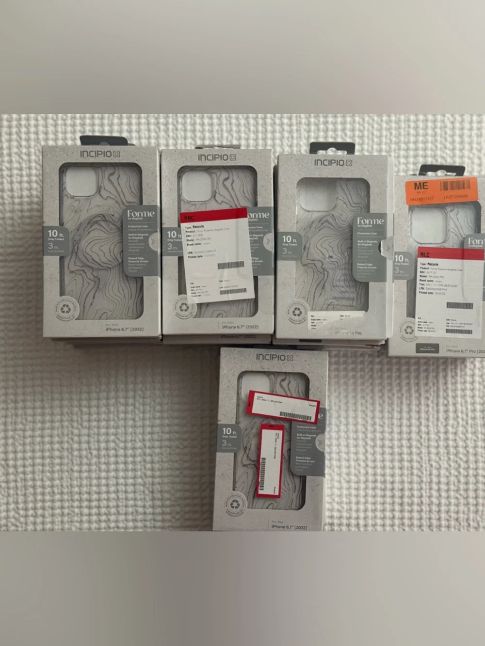 LOT OF 24 NEW INCIPIO IPHONE CASES FOR 14,14 Pro, 14 plus OPEN BOX